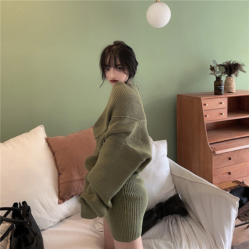 Sweater jacket + skirt