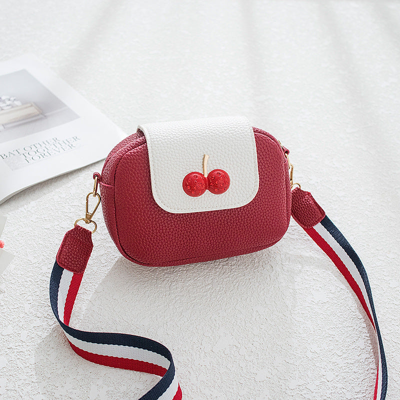 Fashion Sweet Cherry Leather Messenger Bag