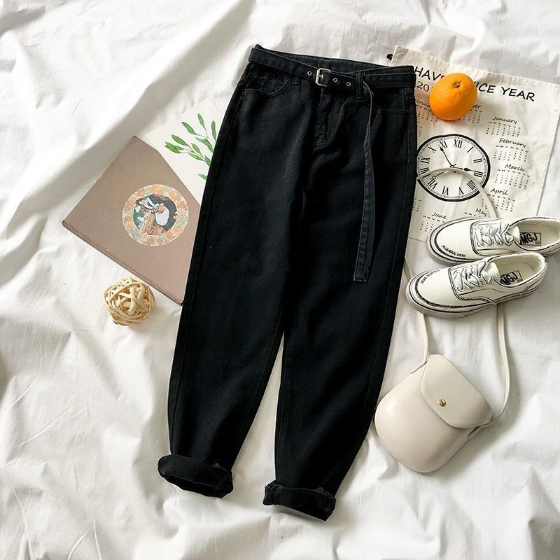 Fashionable Retro Niche Trendy Air Sense Woven Jeans Women