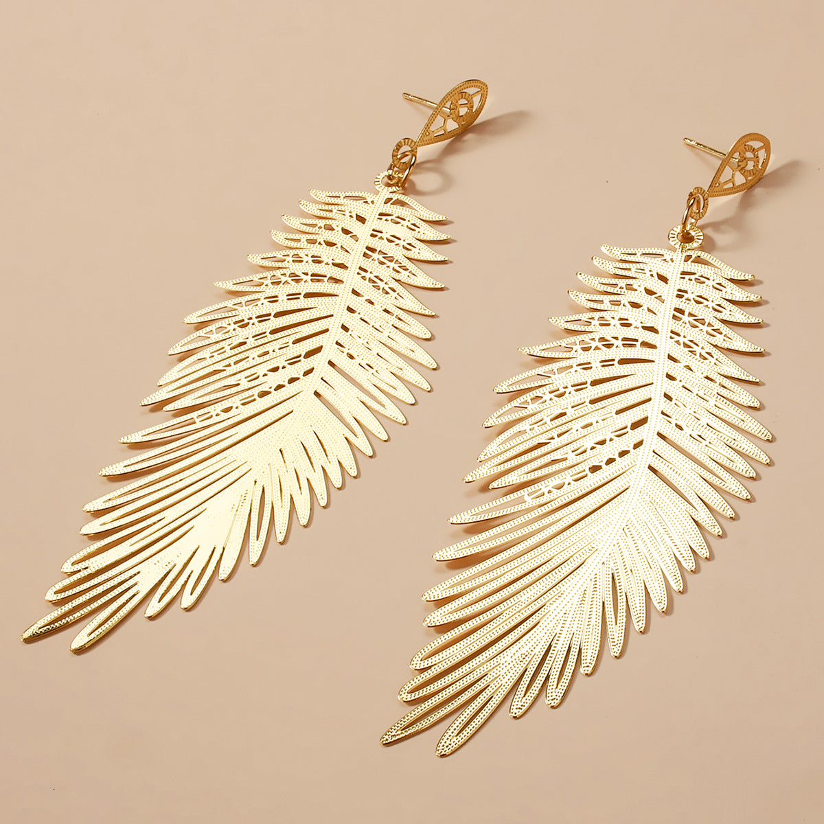 Hollow Feather Earring Earrings