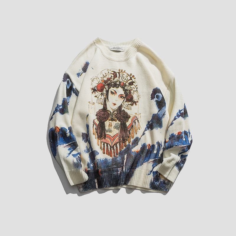 Printed Trend Sweater Bottoming Sweater