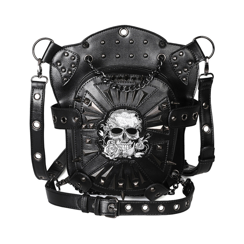 Punk Multifunctional One Shoulder Crossbody Skull