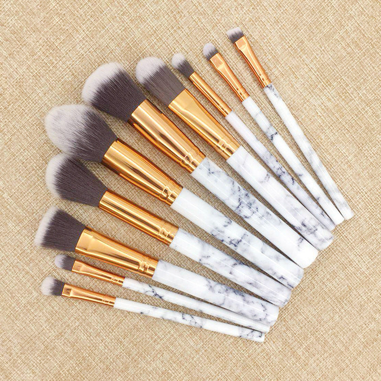 Marble Handle 10 Brush Set