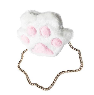 Fluffy Paw Crossbody Bag