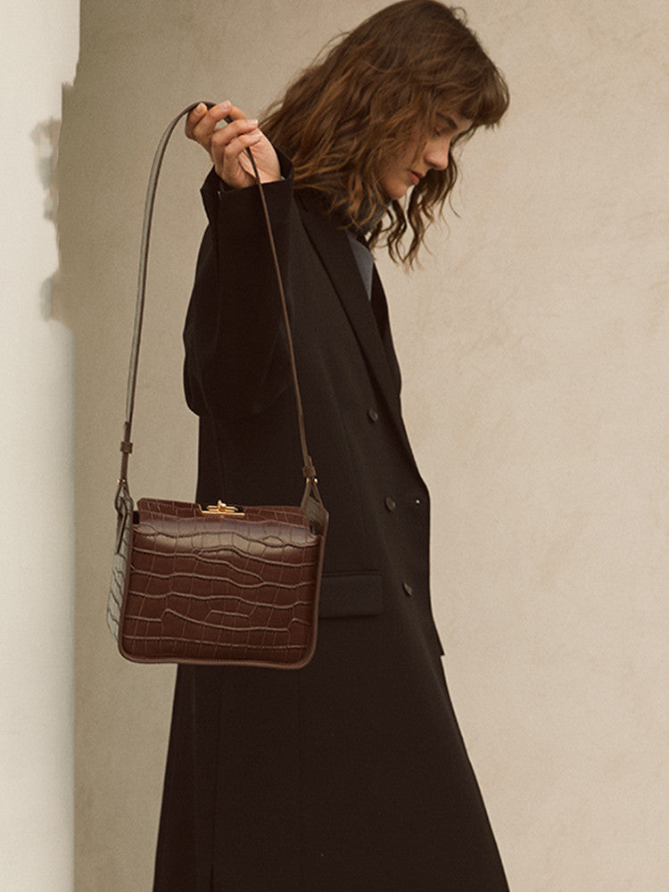 Niche Design Genuine Leather Handbag