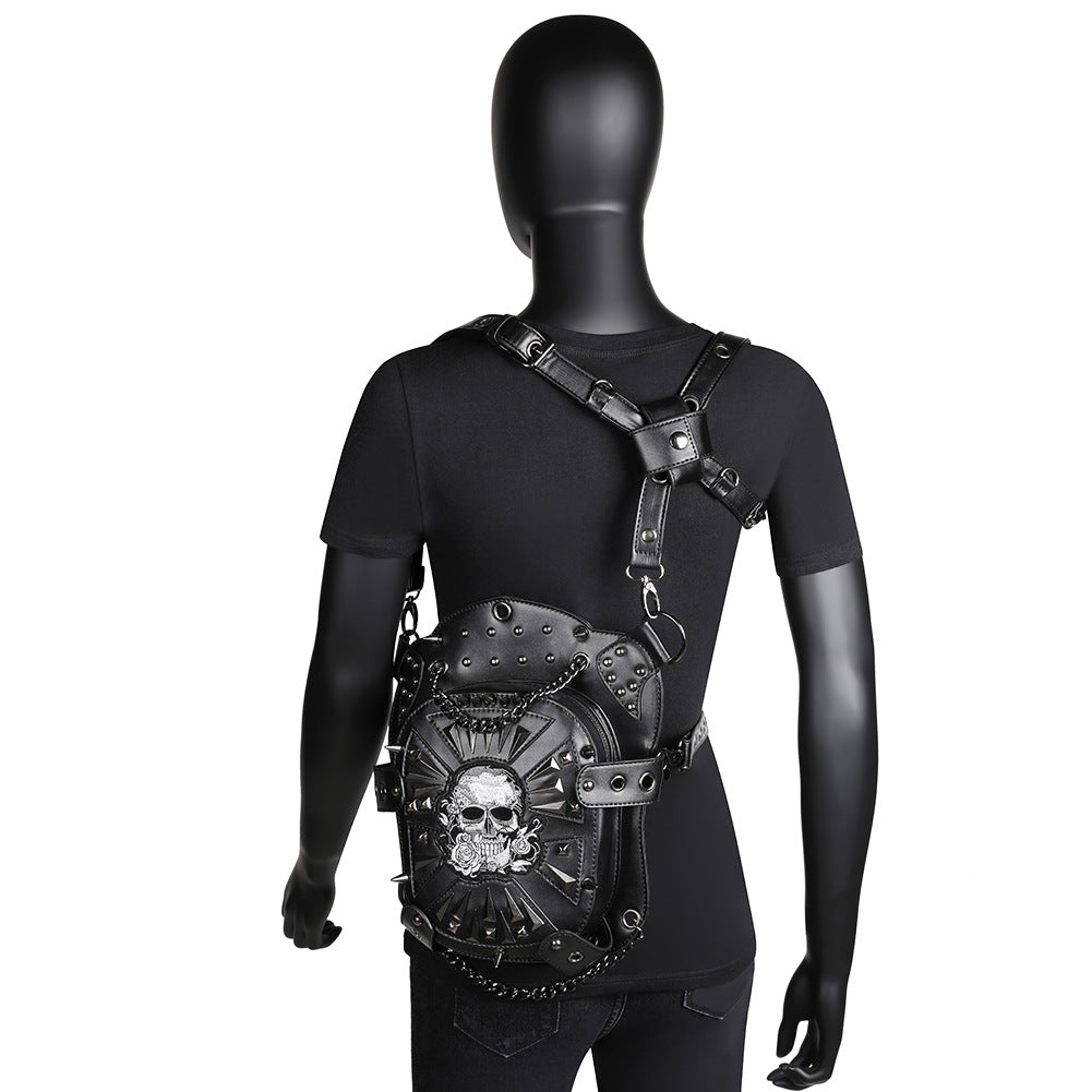Punk Multifunctional One Shoulder Crossbody Skull
