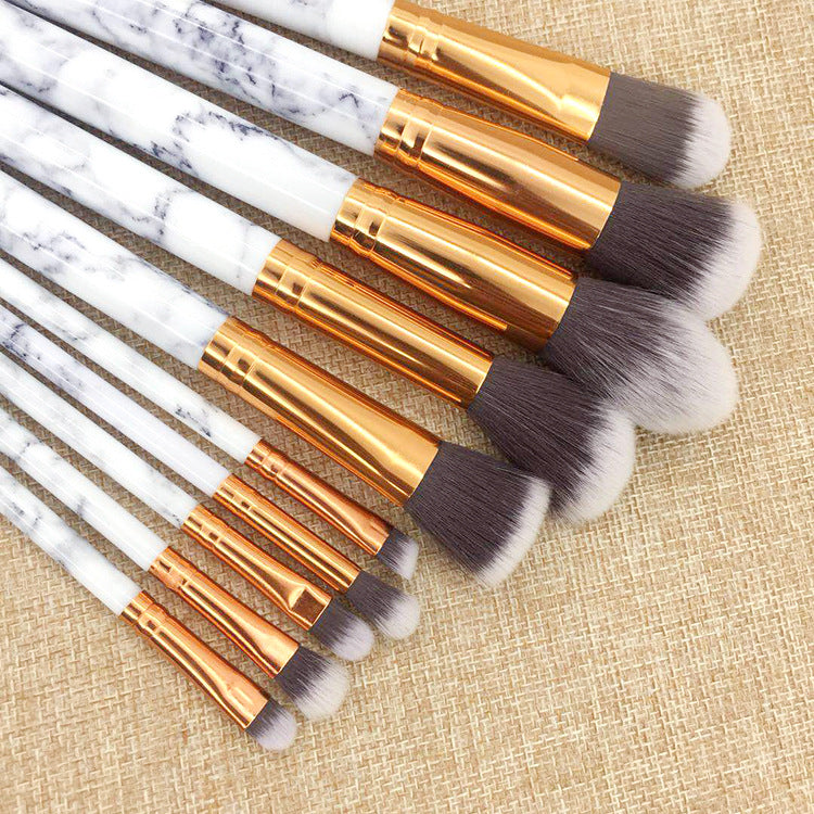 Marble Handle 10 Brush Set