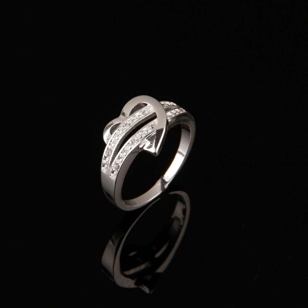 Stainless Steel Heart Wedding Ring