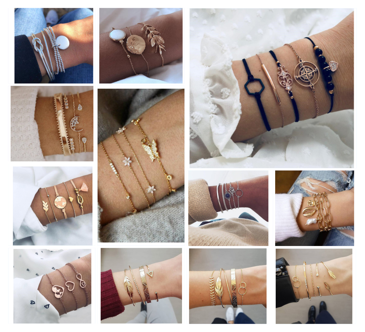Multilayer bracelet bracelet sets