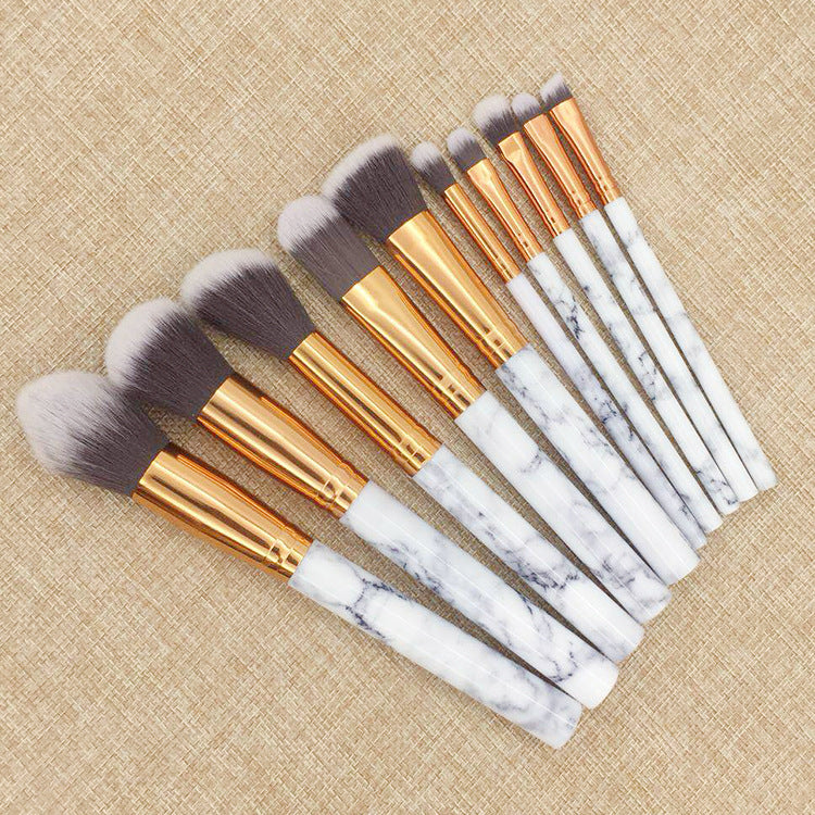 Marble Handle 10 Brush Set