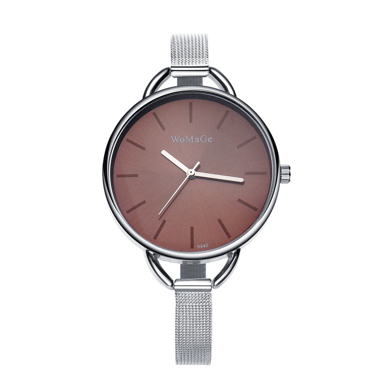 Mesh Strap Large Dial Watch