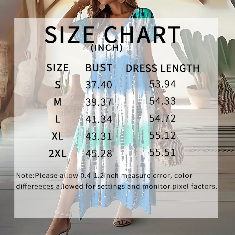 Women's Summer Casual Loose Long Split Dresses