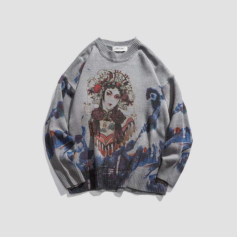 Printed Trend Sweater Bottoming Sweater