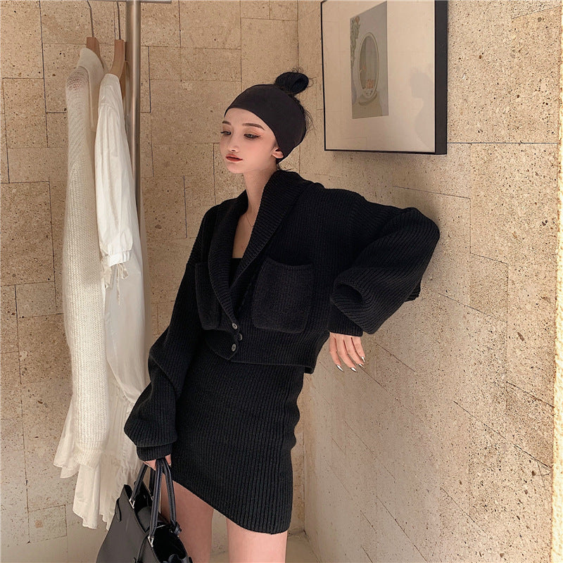 Sweater jacket + skirt