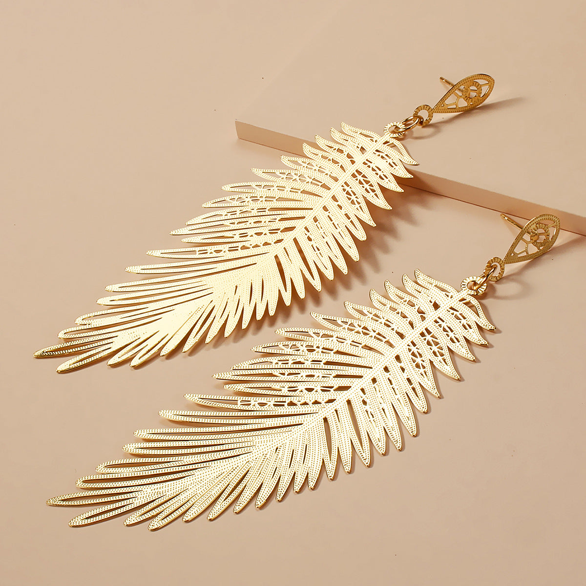 Hollow Feather Earring Earrings