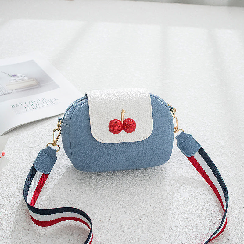 Fashion Sweet Cherry Leather Messenger Bag