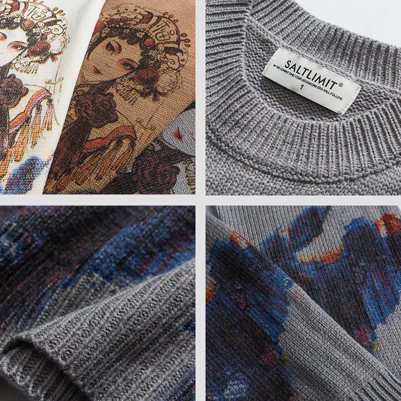 Printed Trend Sweater Bottoming Sweater