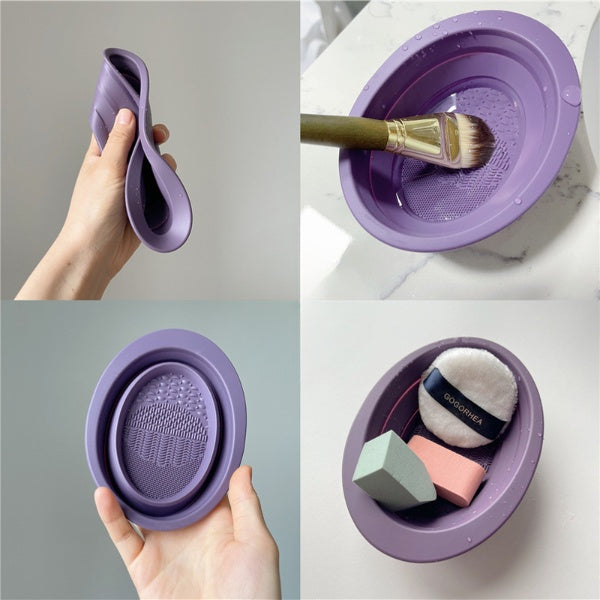 Scrubbing Makeup Brush Cleaning Bowl