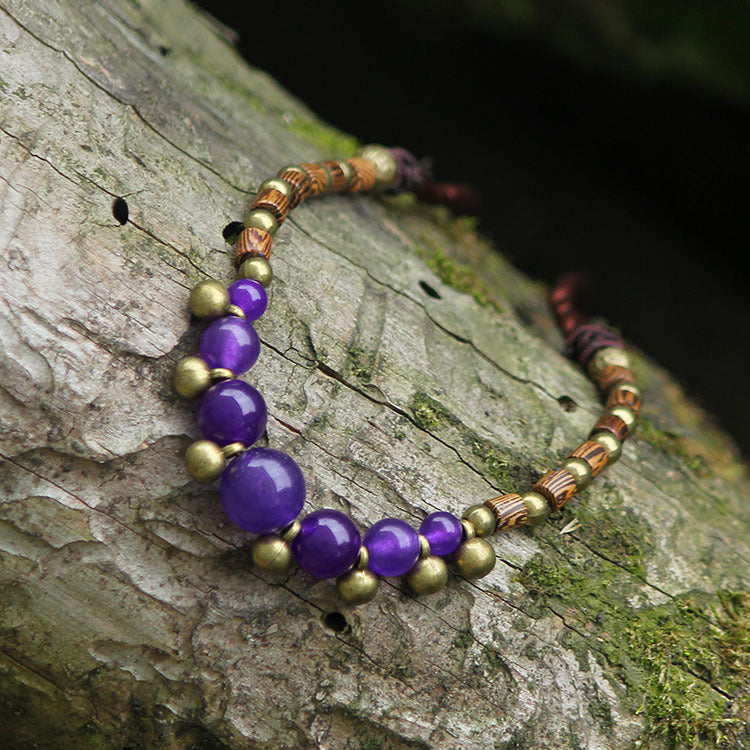 Woven Agate Chalcedony Wingwood Necklace
