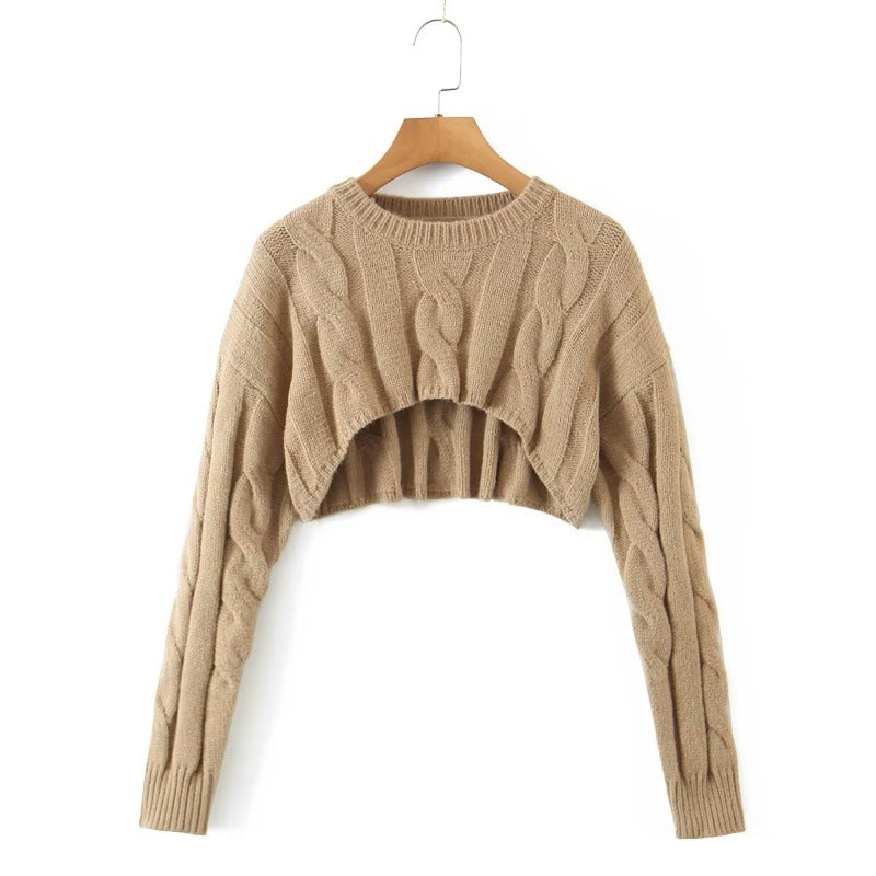 Fall Hottie Crew Neck Knit Sweater Top