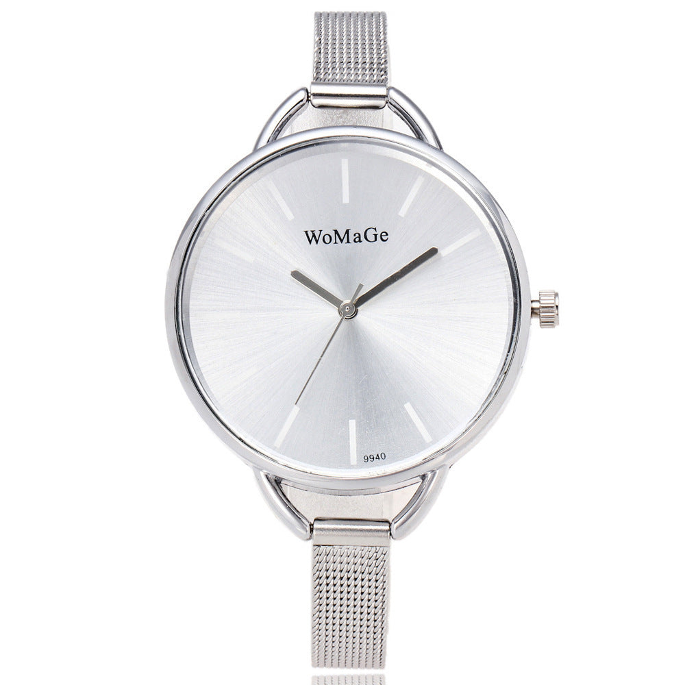 Mesh Strap Large Dial Watch