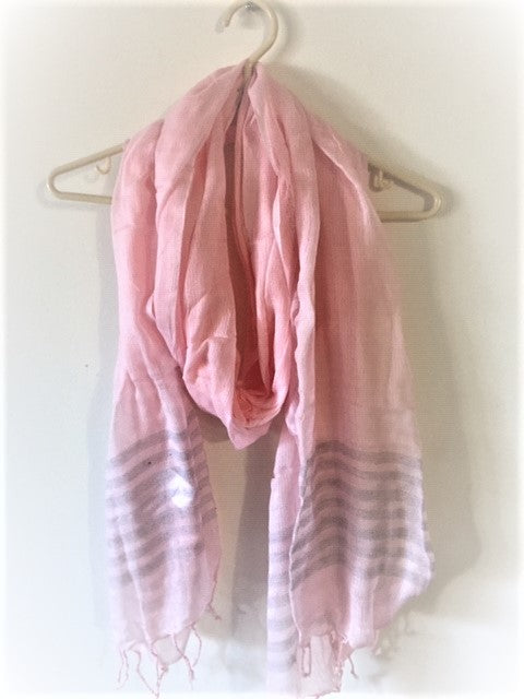 Women's Pink Handloom Scarf