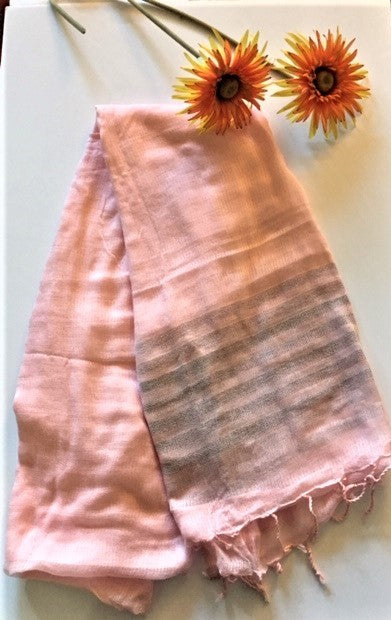 Women's Pink Handloom Scarf
